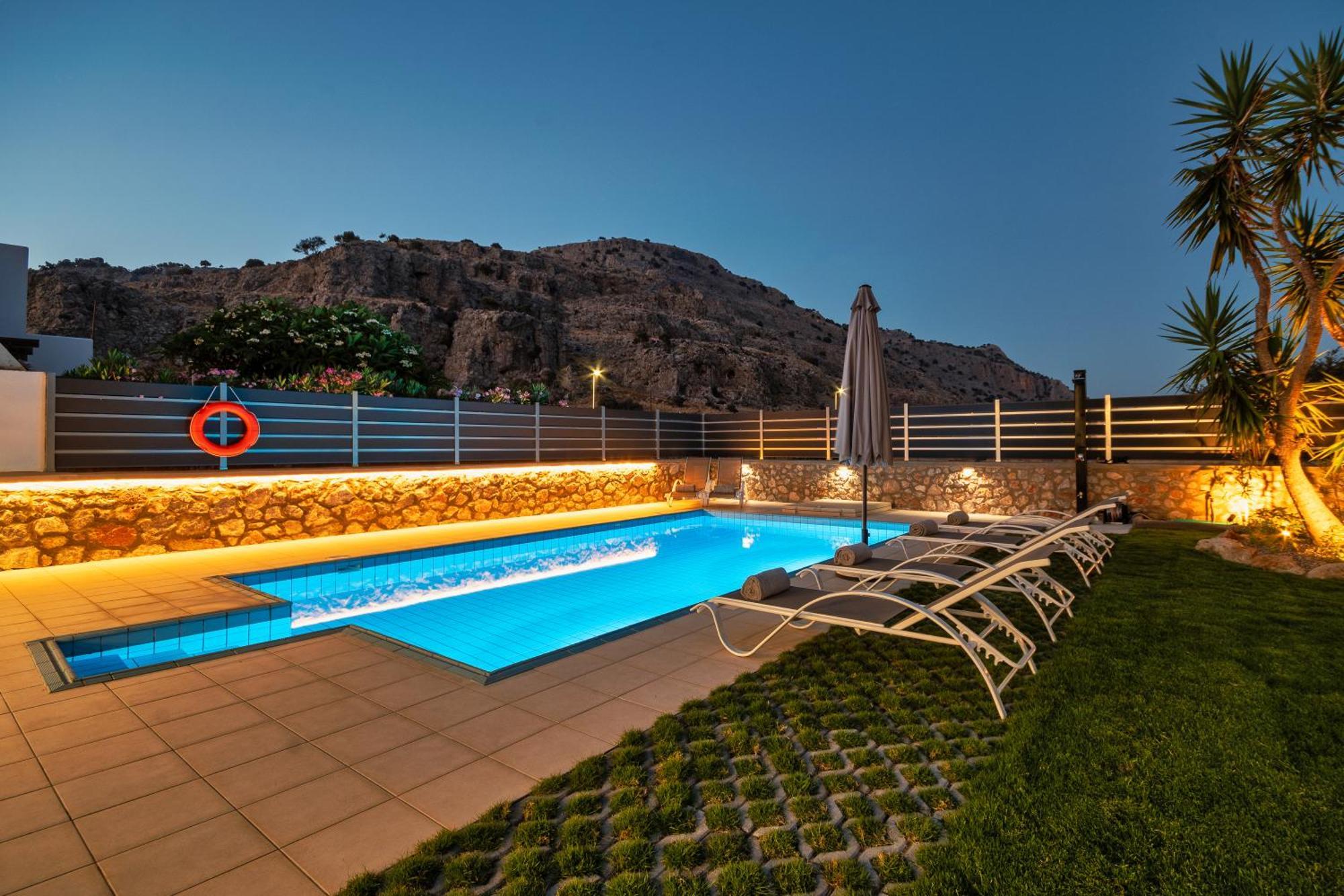 Villa Mariani II - In Lothiarika, Newly Renovated June 2024, Private Pool, Lindos 10 Min, Beach 120M Lardos Dış mekan fotoğraf